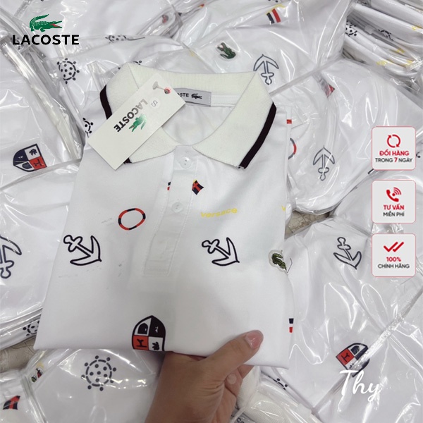 Áo Thun Polo In Họa Tiết Lacoste