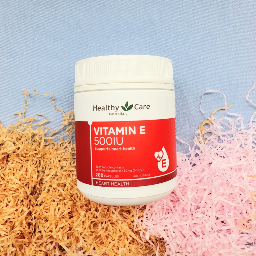 Viên uống bổ sung Vitamin E Healthy Care 500IU Hộp 200 Viên Của Úc