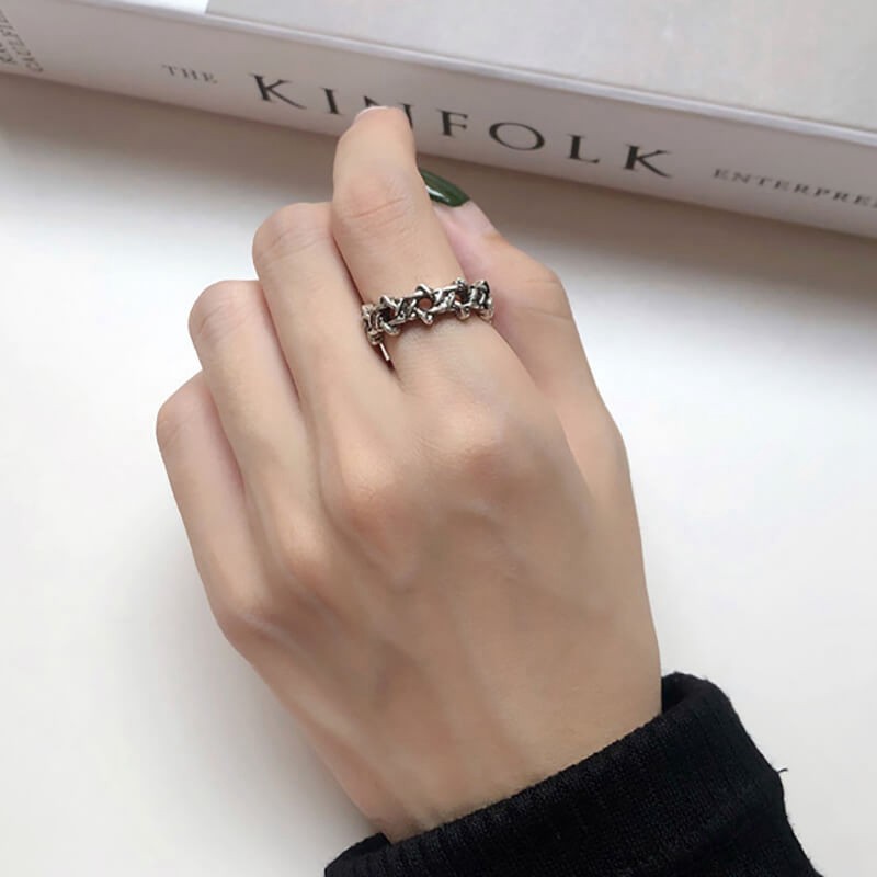 Nhẫn hợp kim họa tiết ngôi sao phong cách Hàn Quốc hợp thời trang
