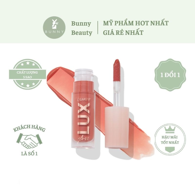 Son bóng Colourpop Lux Gloss Bunny Beauty hàng đủ bill