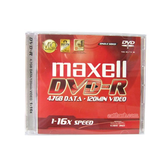 Đĩa Ghi Hình DVD Maxell Tốc Độ Ghi 1- 16x ( 1DVD/1 vỏ mika)