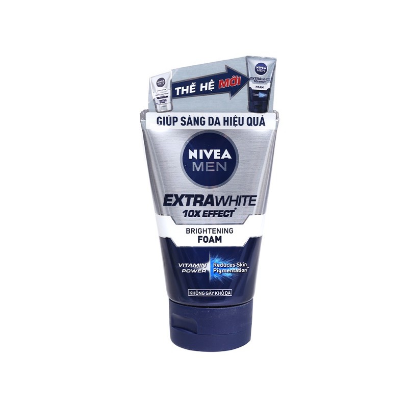 SỮA RỬA MẶT NIVEA MEN EXTRA WHITE GIÚP SÁNG DA 100G