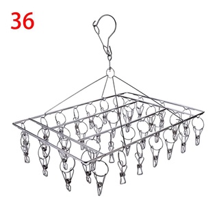Móc phơi đồ ban công inox 36 kẹp tiện lợi có thể phơi nhiều đồ trong một lần