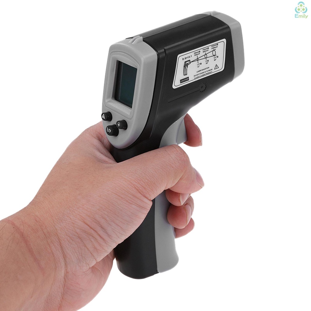 Nhiệt kế hồng ngoại kỹ thuật số không tiếp xúc -50-380 C (Không tiếp xúc)