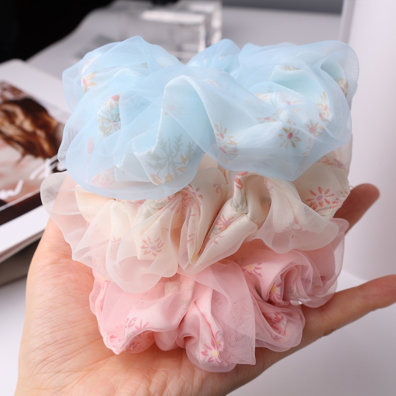 Dây Cột Tóc Lưới Co Giãn Phong Cách Hàn Quốc Cho Nữ