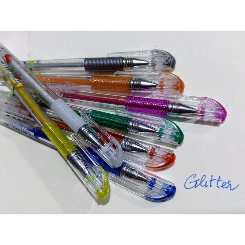 Set 8 cây Bút Gel Glitter - Nhũ Kim tuyến hương trái cây