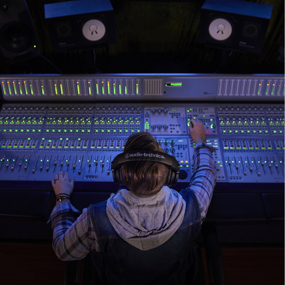 Tai nghe phòng thu Audio-technica ATH-M50X Kiểm âm chuyên nghiệp Hàng chính hãng bảo hành tại Vi