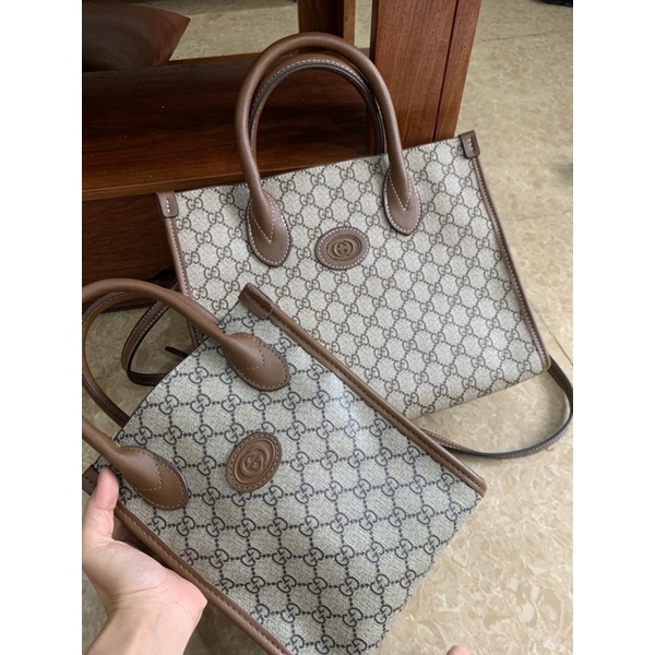 Túi tote công sở du lịch 2 size kèm dây đeo chéo