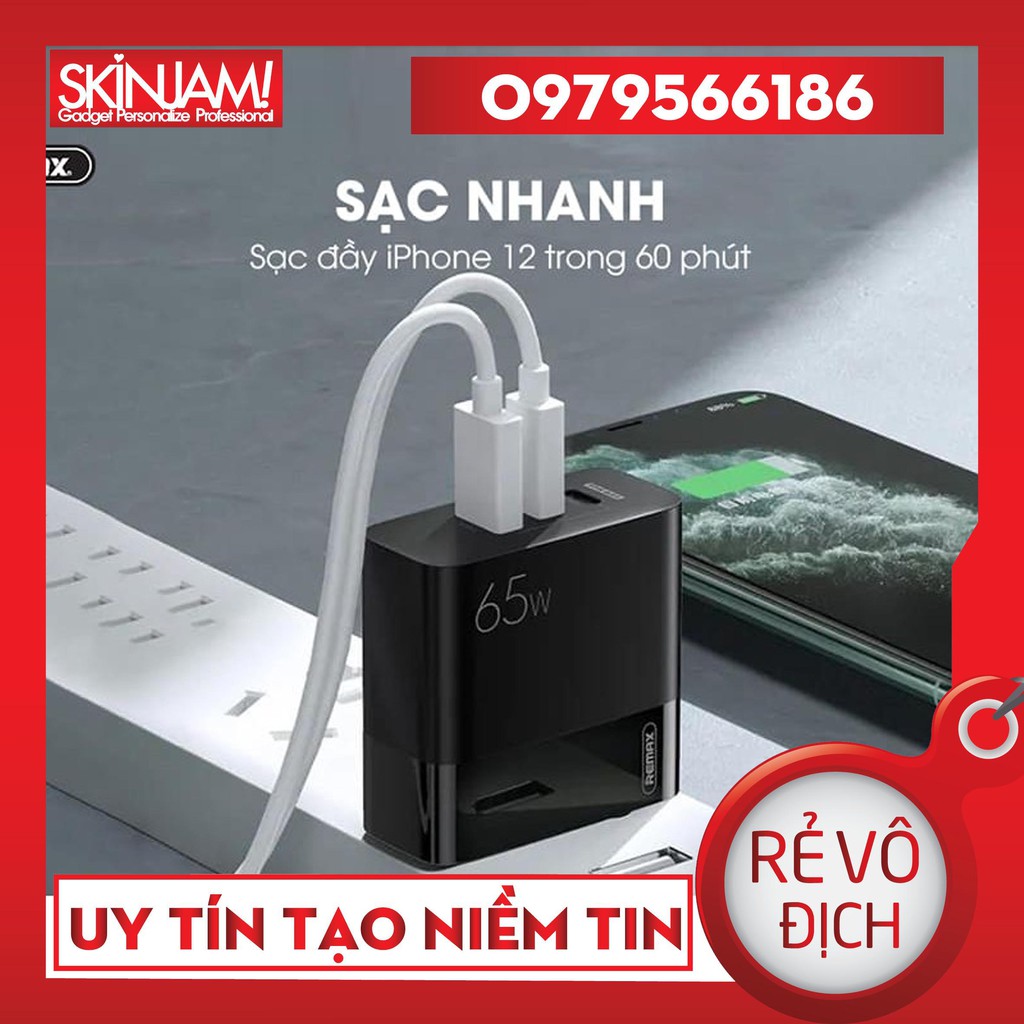 | Củ Sạc Remax 65 W | Củ Sạc Nhanh 65W Remax RP-U59