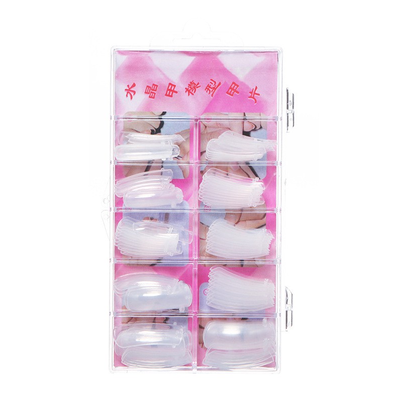 【Hàng Hot】 Set 100pc móng tay nhân tạo kèm keo dán móng tay giả họa tiết bắt mắt chống thấm nước | BigBuy360 - bigbuy360.vn