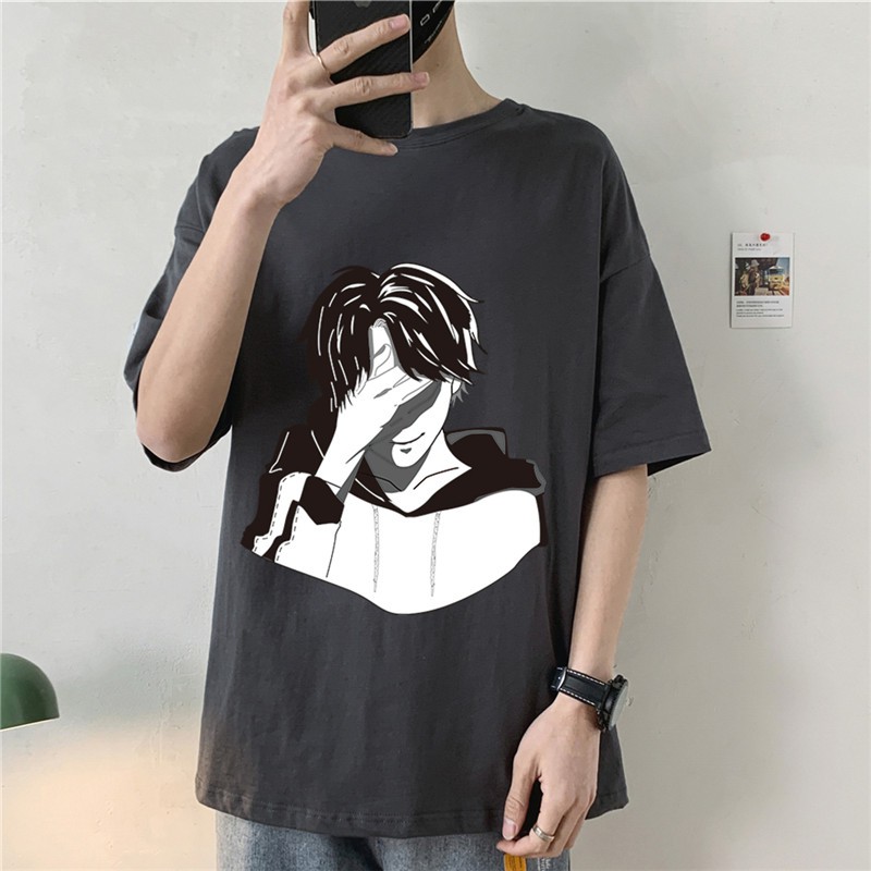 Áo Phông Tay Lỡ Hình Anime Unisex Cho Cả Nam Và Nữ Vải Cotton Đẹp Và Thoáng Mát | BigBuy360 - bigbuy360.vn