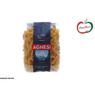 Nui xoắn fusilli agnesi bột lúa mì gói 500g