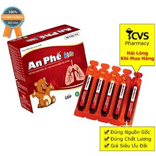 An Phế Kids Hộp 10 ống Siro x 10ml - Hỗ Trợ Bổ Phế, Giảm Ho Đờm Giảm Khò Khè & Đau Rát Họng