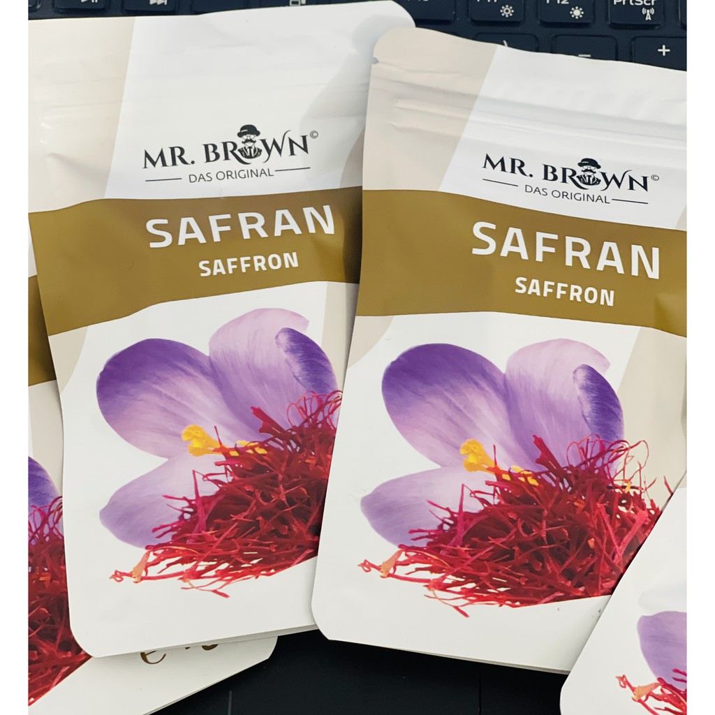 1gr Nhụy hoa nghệ tây Saffron Mr Brown của Đức