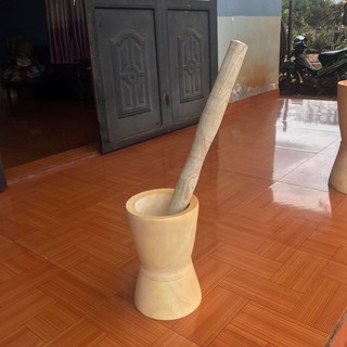 bộ cối chày gỗ cỡ đại