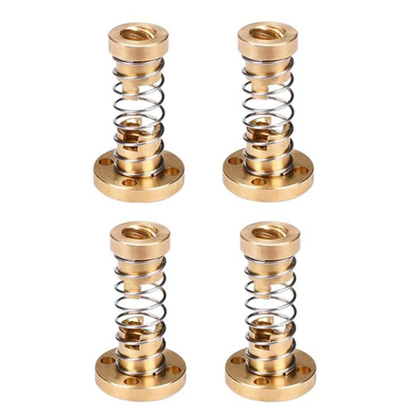 T8 Anti Backlash Spring Nut Lead 4mm for 8mm Acme Threaded
