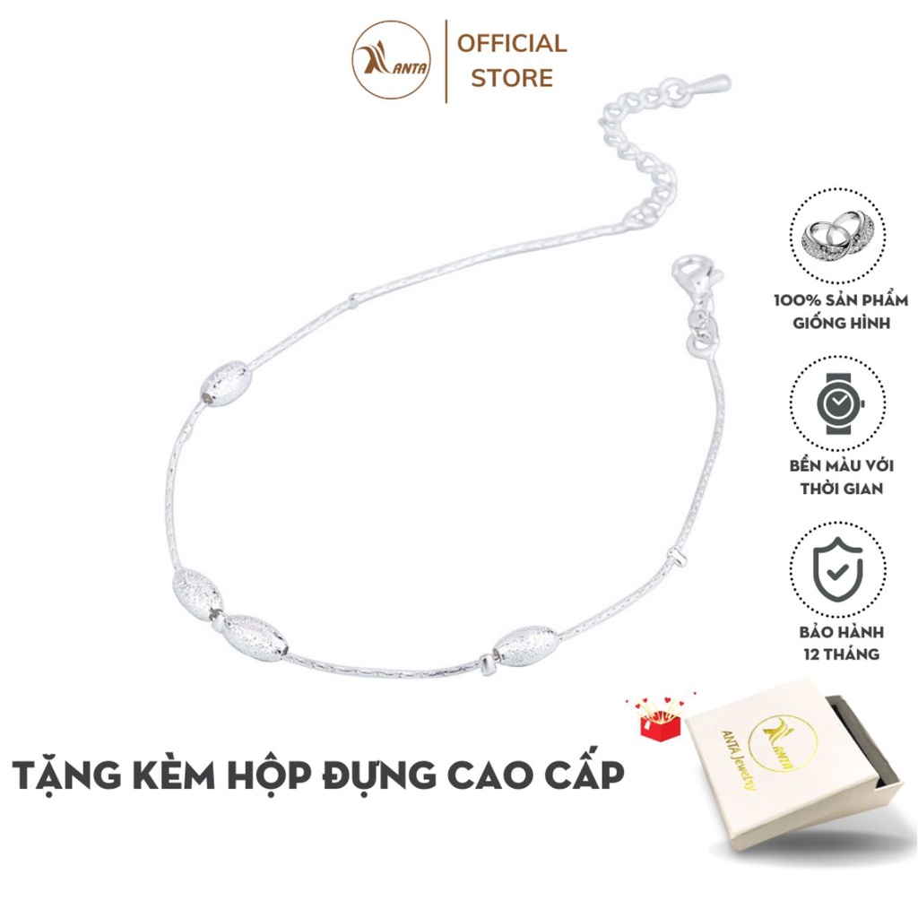 Vòng lắc chân dành cho nữ thiết kế hạt dài cách điệu ANTA - ATJ9031