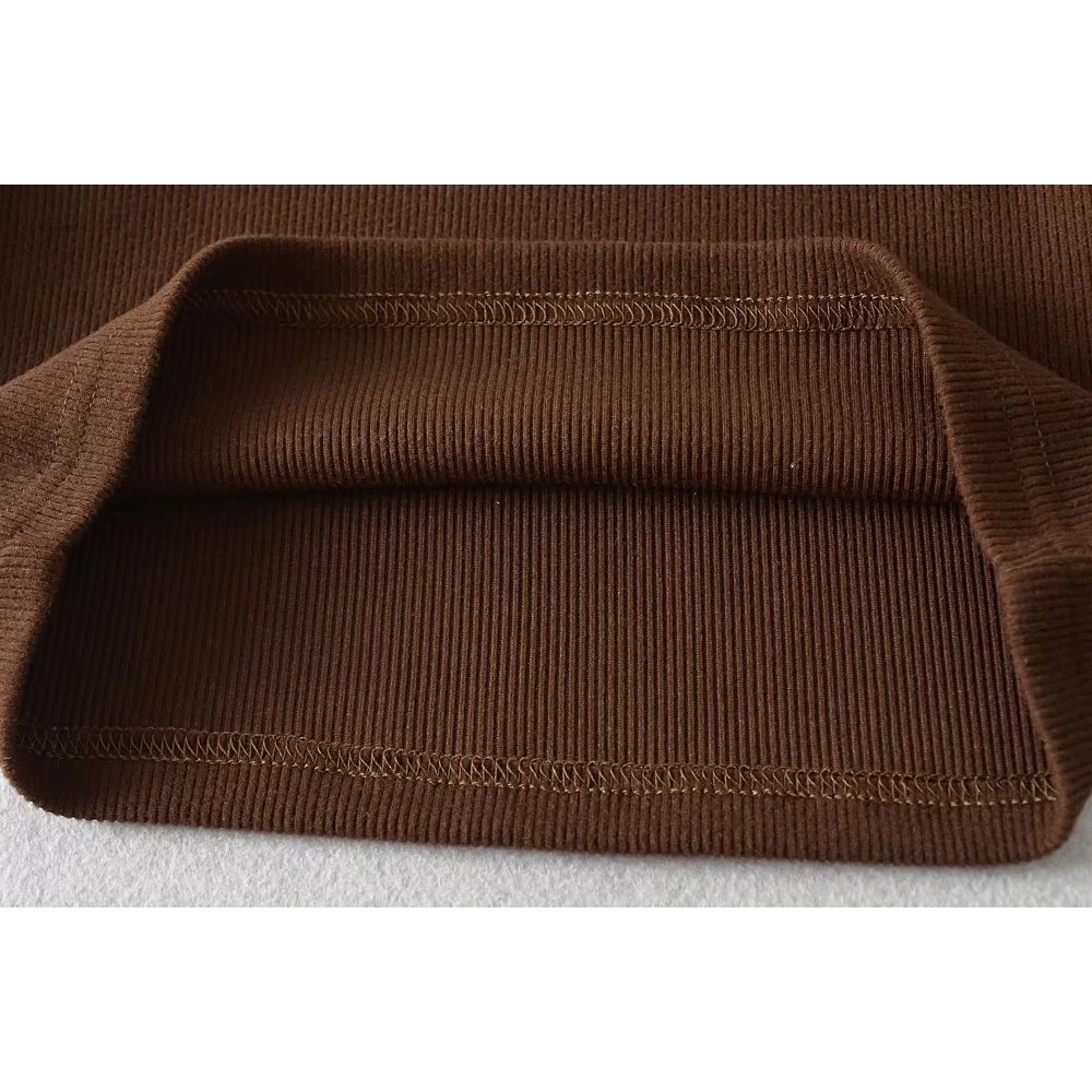 DUNEA Áo Sơ Mi Nữ Thêu Chữ Thời Trang