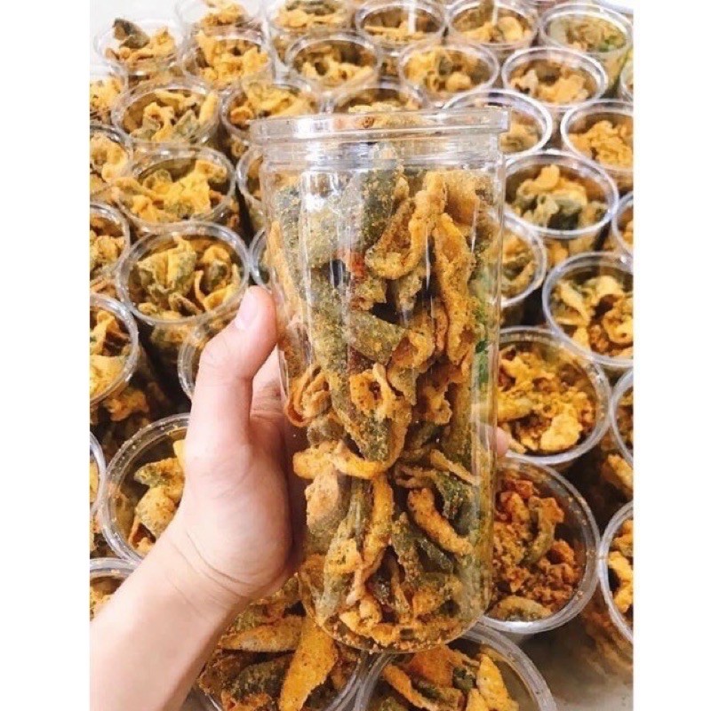 HỦ 250gr DA CÁ HỒI TRỨNG MUỐI- VỊ SINGAPORE- GIÒN NGON