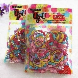 Sét 50 dây chun buộc tóc trẻ em