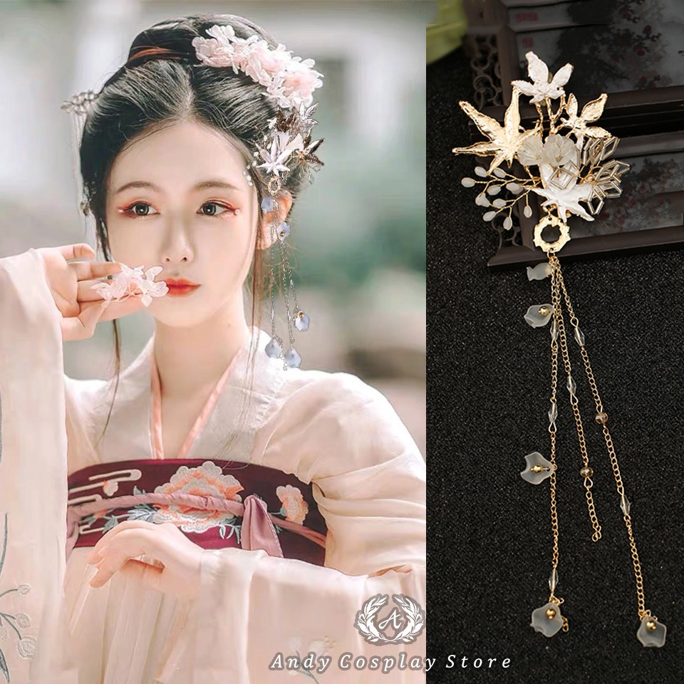 [CÓ SẴN] Cài tóc lá phong cổ trang