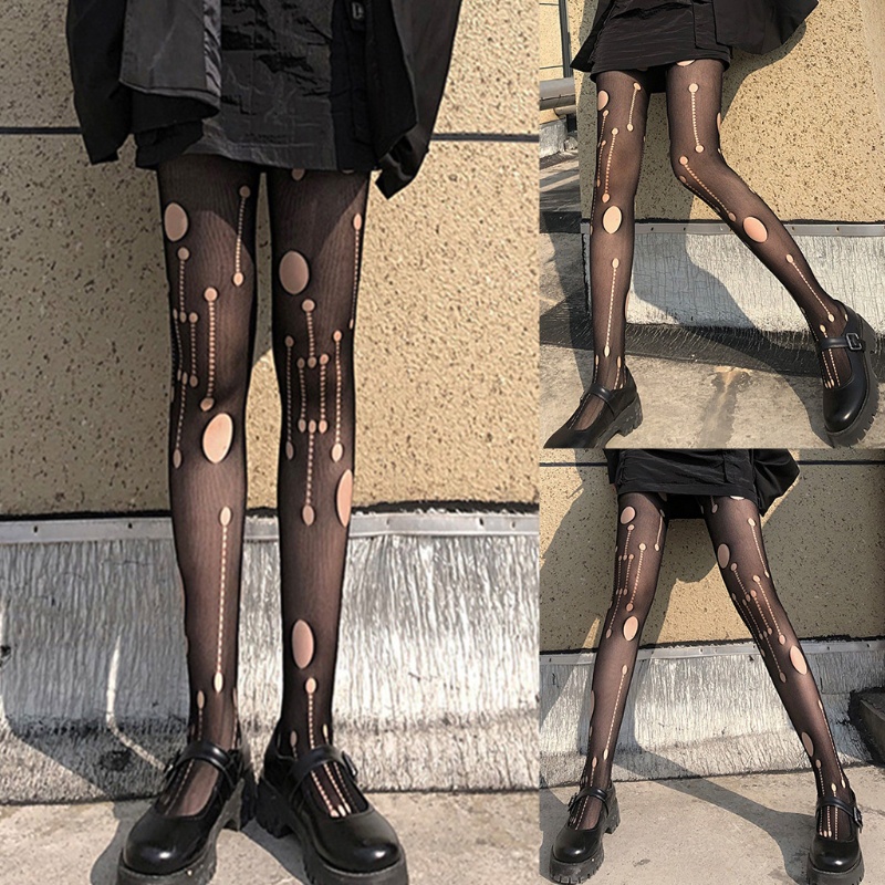 Xixi Quần Tất Lưới Màu Đen Quyến Rũ Cho Nữ