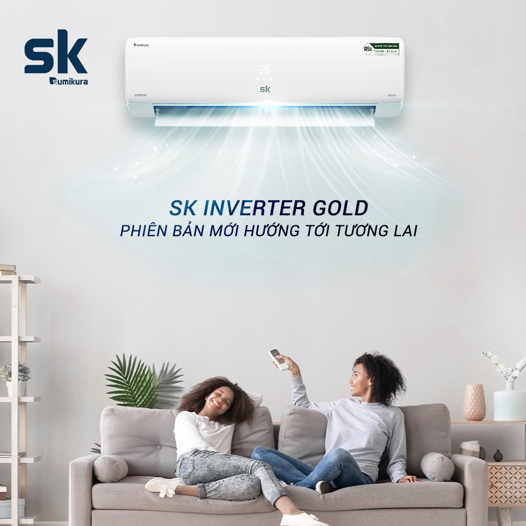 [Mã ELHA10 giảm 6% đơn 5TR] Máy Lạnh Inverter R32 1 Ngựa SK Sumikura APS/APO-092.GOLD