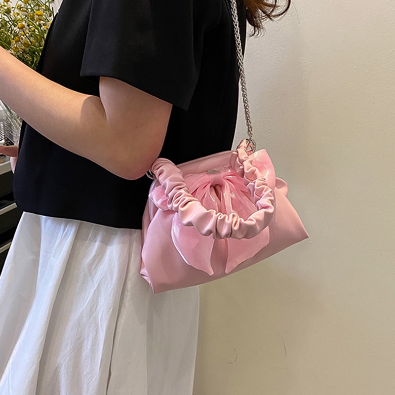 Túi IELGY đeo vai thắt nơ thời trang nữ