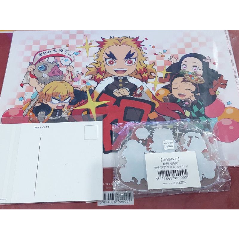 Standee+clearfile+postcard nhân vật Rengoku