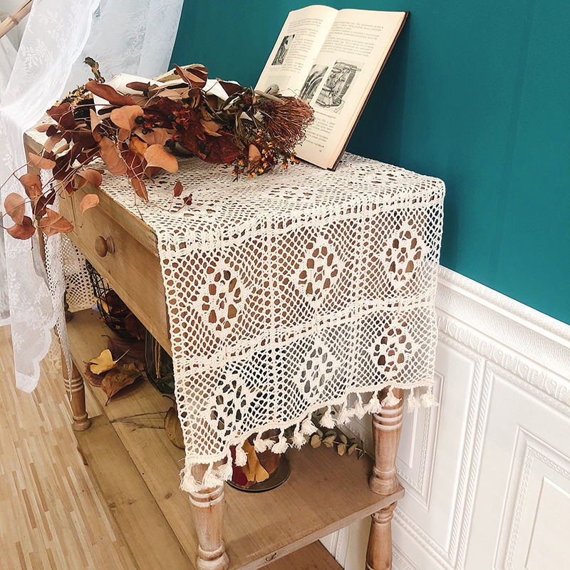 Khăn Trải Bàn Kiểu Ren Retro Độc Đáo Đẹp Mắt