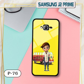 Ốp lưng kính 3D Samsung Galaxy J2 Prime-cute