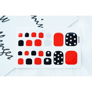 Miếng dán móng chân - Nail Wraps (22 miếng dán khô)