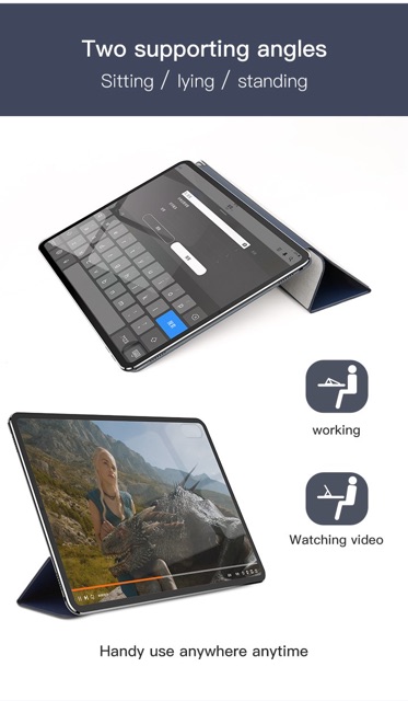 Bao da nam châm iPad 10.2 2019 iPad Pro 2018 11/12.9 inch Baseus Simplism Smart Case | BigBuy360 - bigbuy360.vn