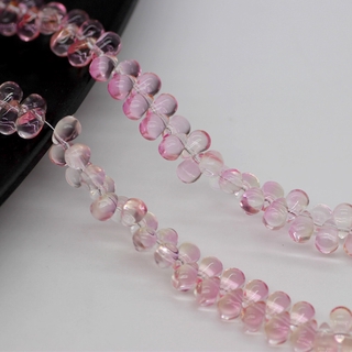 Set 50 Hạt Cườm Nhỏ Hình Giọt Nước Màu Sắc Gradient Dùng Làm Kẹp Tóc / Trang Sức DIY