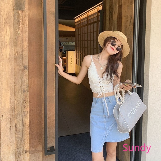 Áo Lót Hai Dây Phối Ren Quyến Rũ Thời Trang Mùa Hè Cho Nữ