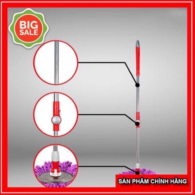 Thùng lau nhà megahom 360 siêu bền chính hãng