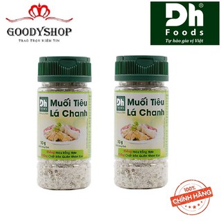 Com Bo 2 Hũ Muối Tiêu Lá Chanh Tây Ninh DHMTN47 Dh Foods hũ 50gr GOODYSHOP
