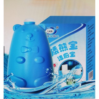 Viên tẩy bồn cầu toilet hình con gấu dễ thương, viên treo bồn cầu