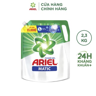 Nước giặt Ariel Matic đậm đặc túi 2.4kg