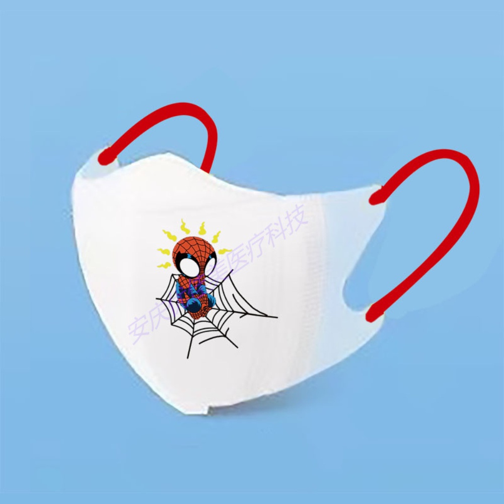 10 Chiếc Khẩu Trang Bảo Vệ Họa Tiết Người Nhện Hoạt Hình Khẩu Trang 3d 4 Lớp Chống Bụi Cho Trẻ Em