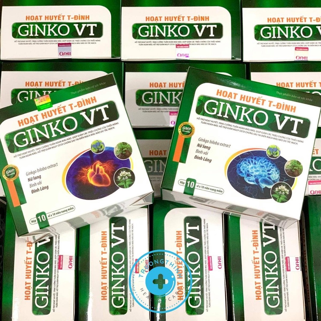 HOẠT HUYẾT T-ĐÌNH GINKO VT hộp 100 viên