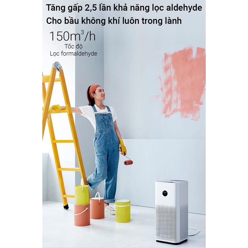 Máy lọc không khí Xiaomi Mi Air Purifier 4 (48m2) Bản Quốc Tế - Bảo hành 12 tháng