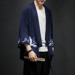[ORDER] Áo khoác nam kiểu kimono họa tiết thêu