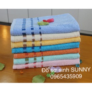 (Được chọn màu) Khăn lông SỌC Hải cẩu dùng để tắm, quấn hoặc choàng cho bé