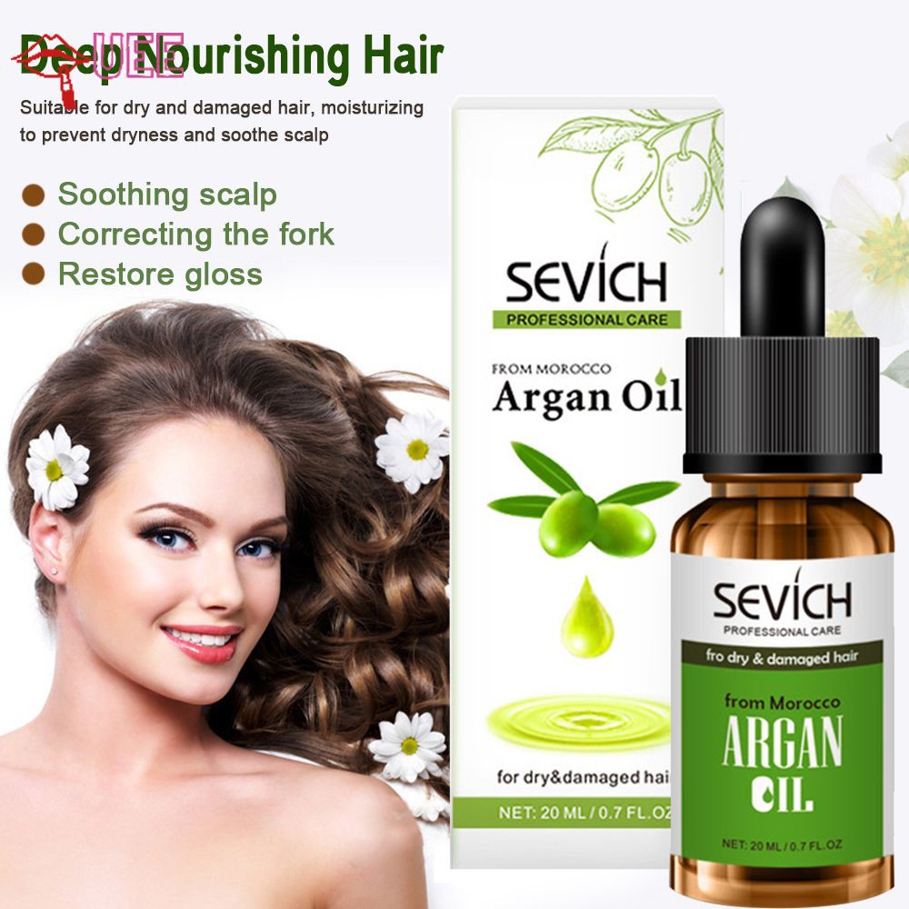 (Hàng Mới Về) Tinh Dầu Argan Dưỡng Tóc Đa Năng Ngăn Ngừa Rụng Tóc 20ml