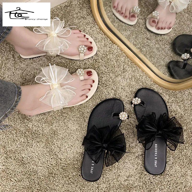 Dép Đính Nơ Thời Trang Mùa Hè Dành Cho Nữ 2022