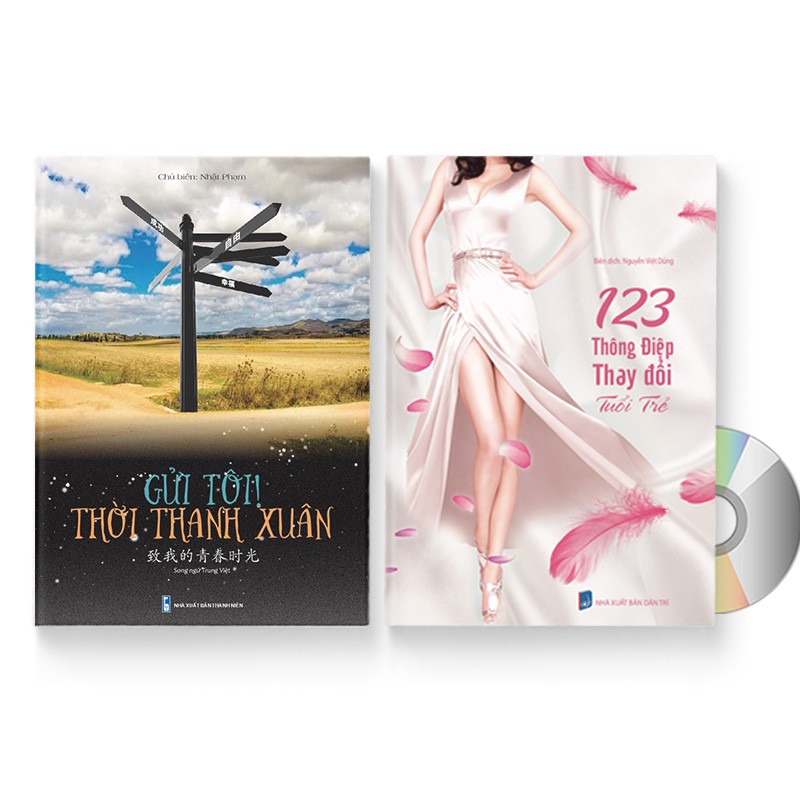 Sách - Combo: Combo 2 sách: Gửi Tôi Thời Thanh Xuân + 123 Thông Điệp Thay Đổi Tuổi Trẻ + DVD quà tặng
