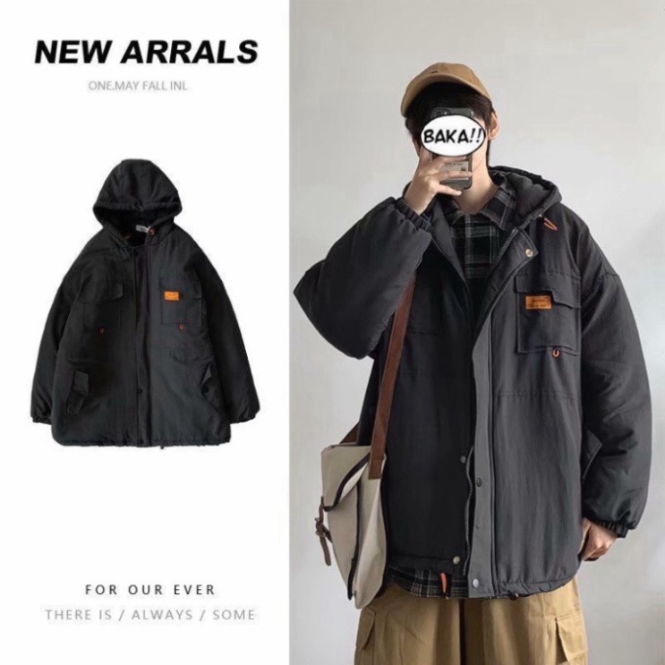 Áo Khoác Mùa Đông, Áo Khoác Kaki Nam Nữ Cặp Đôi Unisex Chất Dày Dặn Hàng Quảng Châu | BigBuy360 - bigbuy360.vn