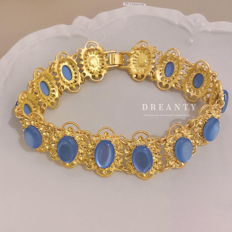 Dây Chuyền Mặt Oval Phong Cách Trung Cổ Âu Mỹ Độc Đáo Kiểu Dáng Mới Cho Nữ