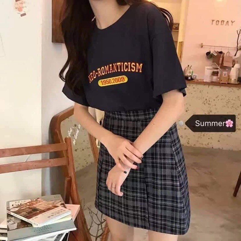 [Mã FAMAYWA2 giảm 10K đơn 50K] SET ÁO THUN CHÂN VÁY KẺ 1950 | BigBuy360 - bigbuy360.vn